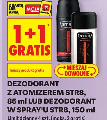 Dezodorant z atomizerem STR8 lub dezodorant w spray'u STR8 promocja w Biedronka