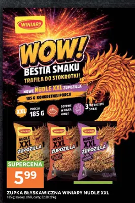 Zupka błyskawiczna Winiary Nudle XXL chilli promocja w Stokrotka