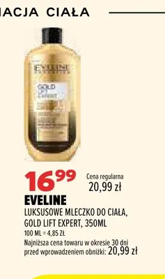 Luksusowe mleczko do ciała Gold Lift Expert Eveline promocja w Drogerie Natura