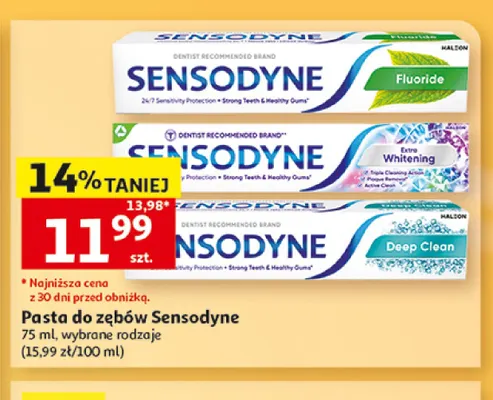 Pasta do zębów Sensodyne Extra Whitening promocja w Auchan