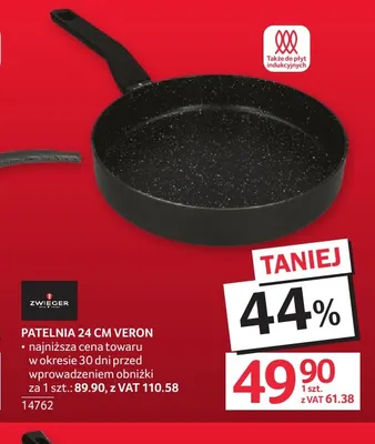 Patelnia 24 cm Veron Zwieger promocja w Selgros