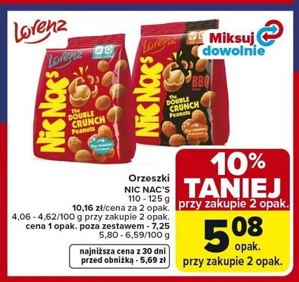 Orzeszki LORENZ Nic Nac's BBQ promocja w Carrefour