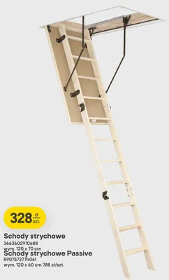 Schody strychowe 120x70 cm promocja w Castorama