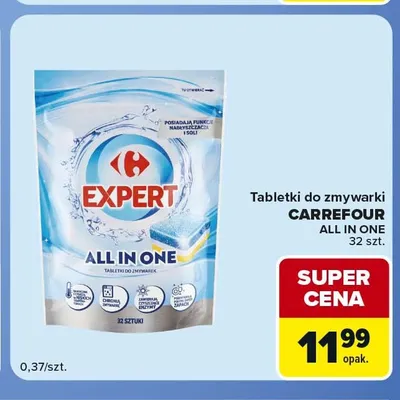 Tabletki do zmywarki Carrefour Expert All In One promocja w Carrefour Market