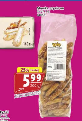 Słomka ptysiowa Kriss promocja w Prim Market