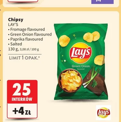 Chipsy Lay's Paprika promocja w Intermarche
