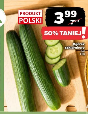 Ogórek szklarniowy polski promocja w Netto