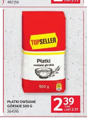 Płatki owsiane górskie promocja w Selgros