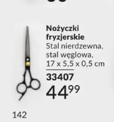 Nożyczki fryzjerskie Avon promocja w AVON