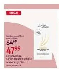 Serum przyspieszające wzrost rzęs Long4Lashes promocja