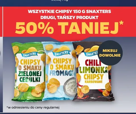 Chipsy o smaku fromage Snaxters promocja w Netto