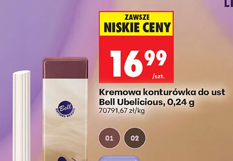Kremowa konturówka do ust Bell Ubelicious promocja w Biedronka