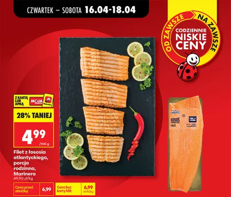 Filet z łososia atlantyckiego, porcja rodzinna promocja w Biedronka