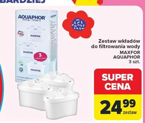 Zestaw wkładów do filtrowania wody promocja w Carrefour