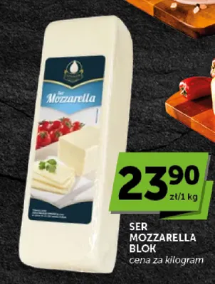 Ser mozzarella blok promocja w Groszek