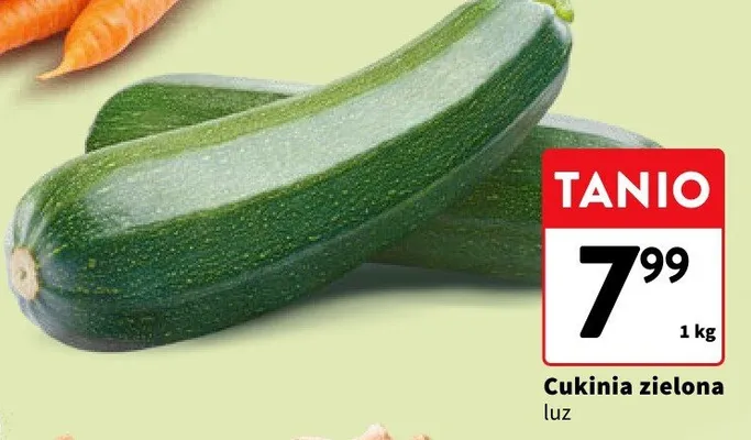 Cukinia zielona luz promocja w Intermarche