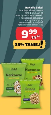 Pistacje prażone, solone Bakal promocja w Netto