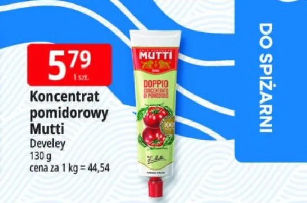 Koncentrat pomidorowy Mutti promocja w Leclerc