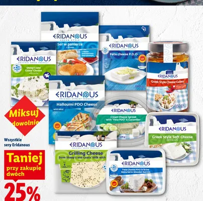Ser miękki w stylu greckim z ziołami i czosnkiem Eridanous promocja w Lidl