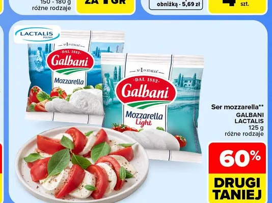 Ser mozzarella Galbani promocja w Carrefour Market