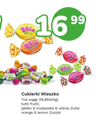 Cukierki Mieszko Zozle Tutti Frutti promocja w Limonka