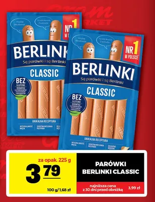 Parówki Berlinki Classic promocja w Gram Market