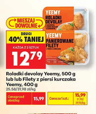 Filety z piersi kurczaka Yeemy promocja w Biedronka