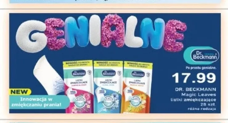 Listki zmiękczające Dr. Beckmann Magic Leaves promocja w Drogerie Laboo
