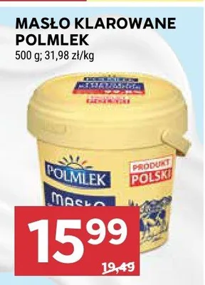 Masło klarowane Polmlek promocja w Stokrotka