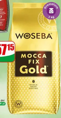 Kawa ziarnista Mocca Fix Gold 1 kg promocja w Dino
