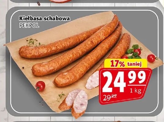 Kiełbasa schabowa Pekpol promocja w Prim Market