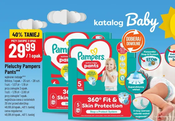 Pieluchy Pants wybrane rodzaje promocja w POLOmarket