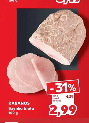 Szynka biała Kabanos promocja w Kaufland