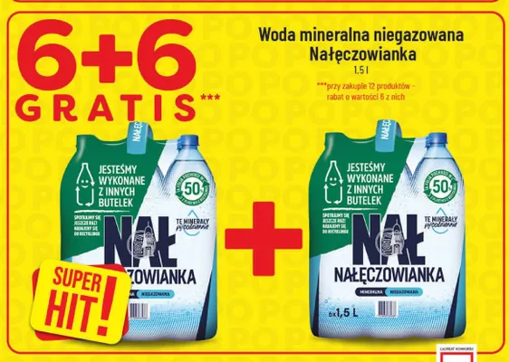 Woda mineralna niegazowana Nałęczowianka promocja w POLOmarket