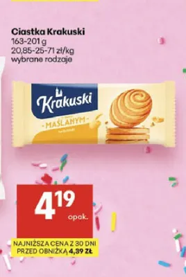 Ciastka Krakuski promocja w Delikatesy Centrum