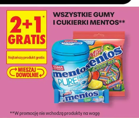 Guma do żucia Mentos Pure Fresh promocja w Biedronka
