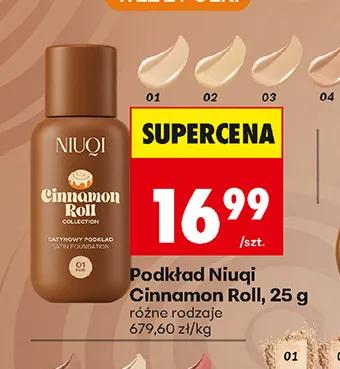 Podkład Niuqi Cinnamon Roll promocja w Biedronka