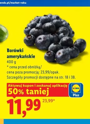 Borówki amerykańskie promocja w Lidl
