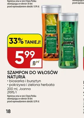 Szampon do włosów Naturia promocja w Chata Polska