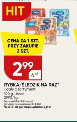 Rybka Śledzik na raz promocja w Chata Polska