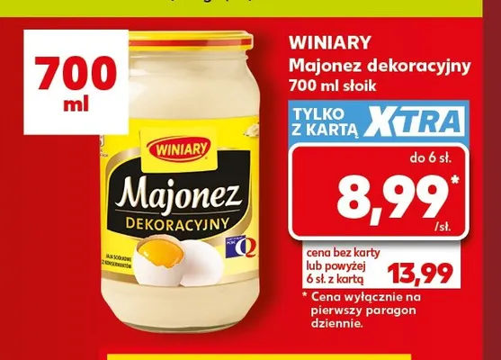 Majonez dekoracyjny Winiary promocja w Kaufland