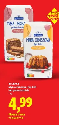Mąka orkiszowa typ 630 Belbake promocja w Lidl