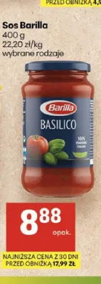 Sos Barilla Basilico promocja w Delikatesy Centrum