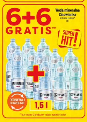 Woda mineralna niegazowana Cisowianka promocja w POLOmarket