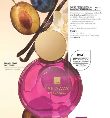 Woda perfumowana Far Away Splendoria Avon promocja w AVON