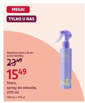 Spray do włosów promocja w Rossmann