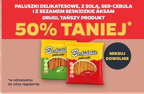 Paluszki z sezamem Beskidzkie promocja w Netto