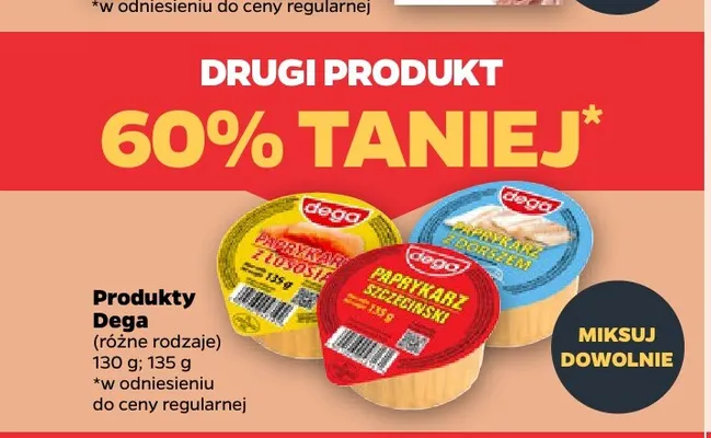 Produkty Dega różne rodzaje promocja w Netto