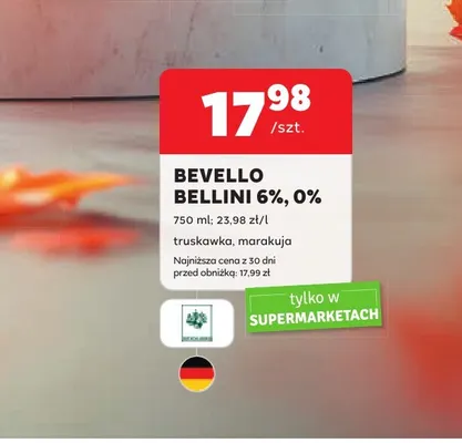 Bevello Bellini marakuja promocja w Stokrotka