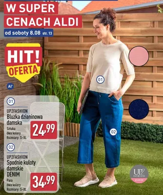 Bluzka dzianinowa damska UP2FASHION promocja w Aldi